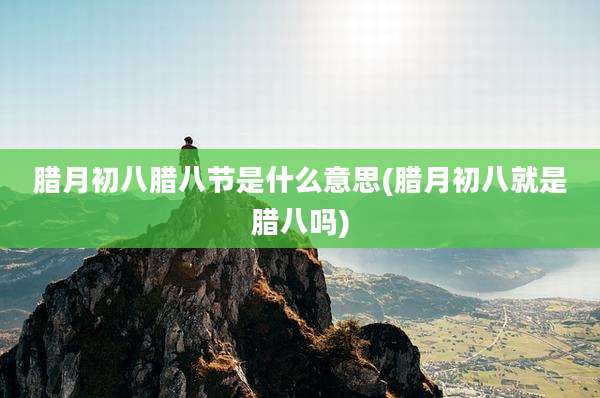 腊月初八腊八节是什么意思(腊月初八就是腊八吗)