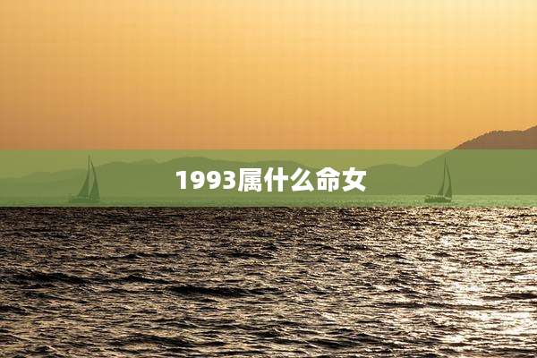 1993属什么命女