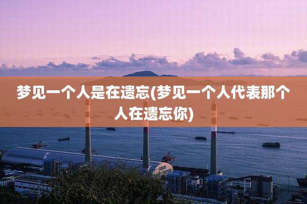 梦见一个人是在遗忘(梦见一个人代表那个人在遗忘你)