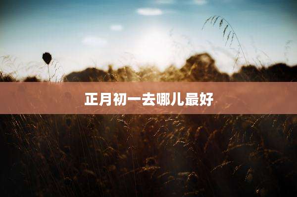 正月初一去哪儿最好