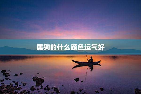 属狗的什么颜色运气好