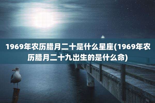 1969年农历腊月二十是什么星座(1969年农历腊月二十九出生的是什么命)