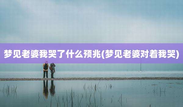 梦见老婆我哭了什么预兆(梦见老婆对着我哭)