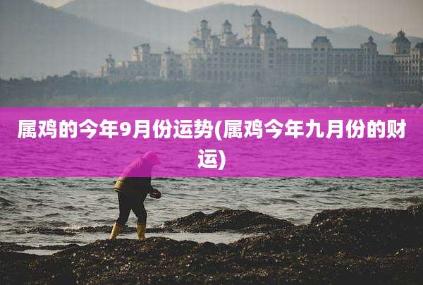 属鸡的今年9月份运势(属鸡今年九月份的财运)