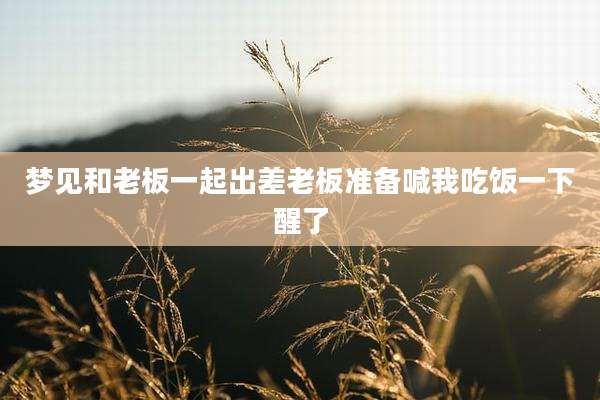 梦见和老板一起出差老板准备喊我吃饭一下醒了