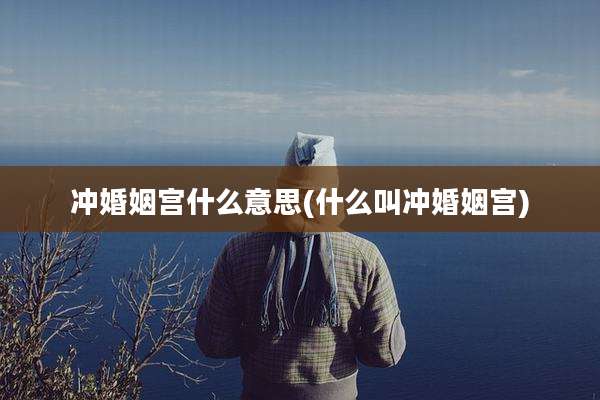 冲婚姻宫什么意思(什么叫冲婚姻宫)