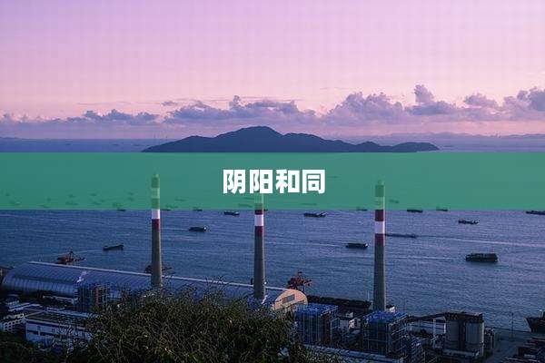 阴阳和同