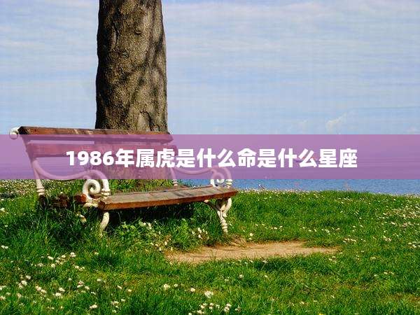 1986年属虎是什么命是什么星座