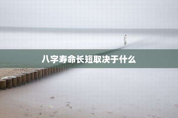 八字寿命长短取决于什么