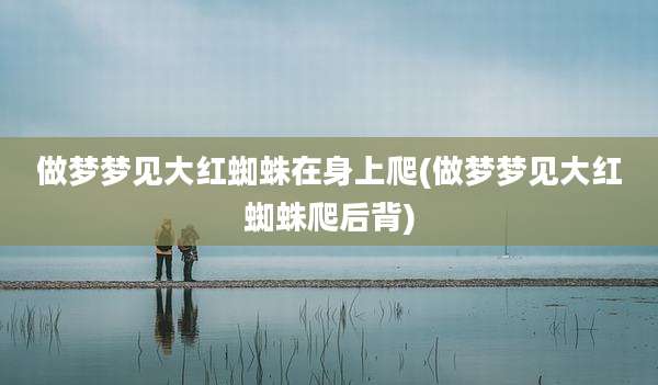 做梦梦见大红蜘蛛在身上爬(做梦梦见大红蜘蛛爬后背)