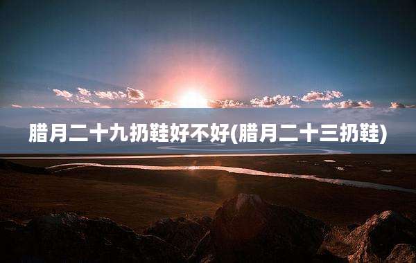 腊月二十九扔鞋好不好(腊月二十三扔鞋)