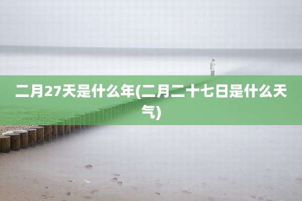 二月27天是什么年(二月二十七日是什么天气)