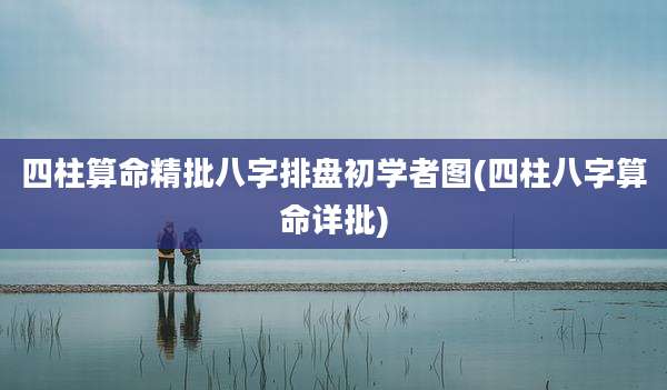四柱算命精批八字排盘初学者图(四柱八字算命详批)