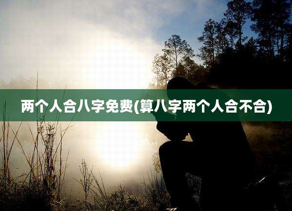 两个人合八字免费(算八字两个人合不合)