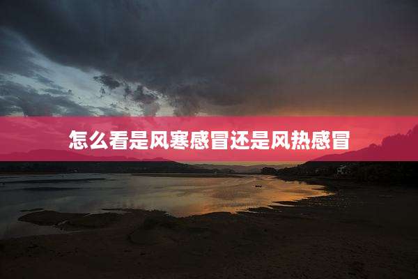 怎么看是风寒感冒还是风热感冒