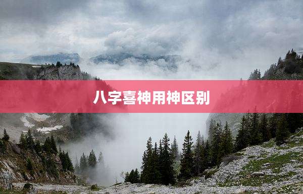 八字喜神用神区别