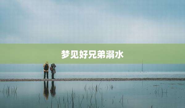 梦见好兄弟溺水