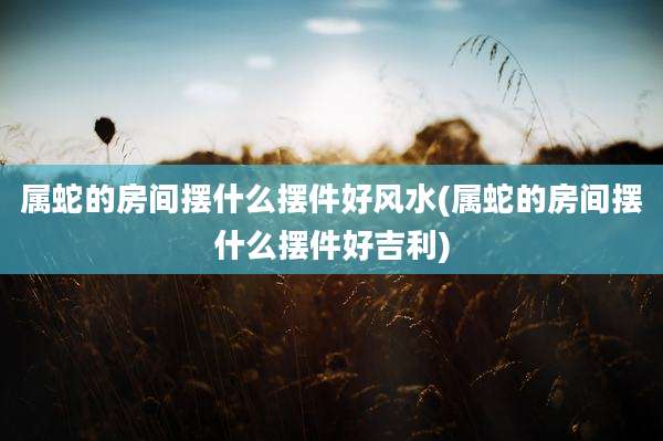 属蛇的房间摆什么摆件好风水(属蛇的房间摆什么摆件好吉利)