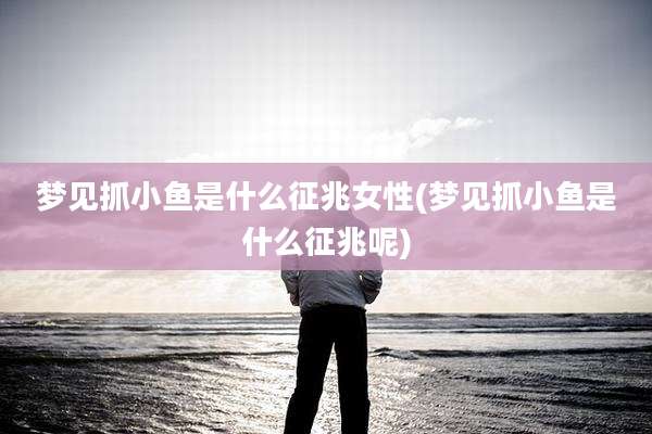 梦见抓小鱼是什么征兆女性(梦见抓小鱼是什么征兆呢)