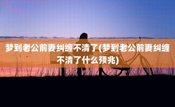 梦到老公前妻纠缠不清了(梦到老公前妻纠缠不清了什么预兆)