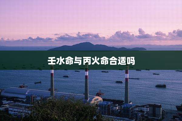 壬水命与丙火命合适吗