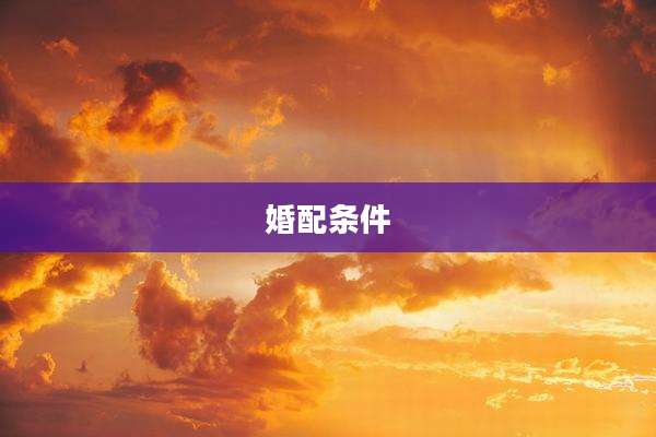 婚配条件
