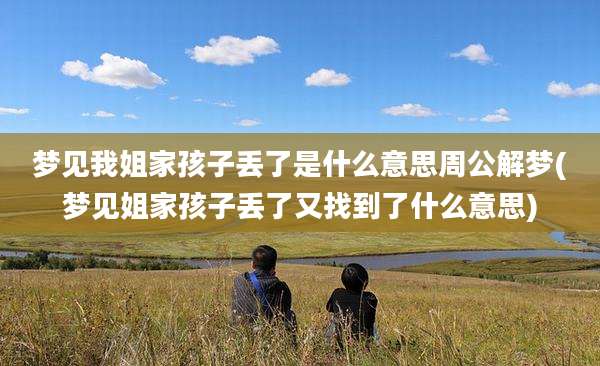 梦见我姐家孩子丢了是什么意思周公解梦(梦见姐家孩子丢了又找到了什么意思)