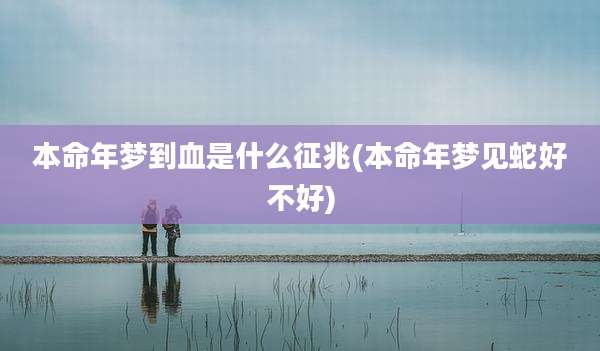 本命年梦到血是什么征兆(本命年梦见蛇好不好)