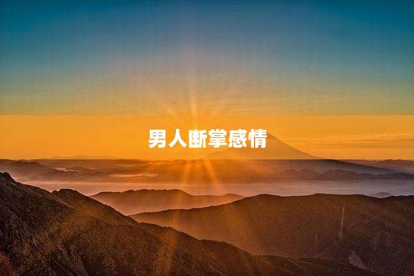 男人断掌感情