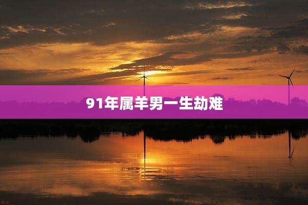91年属羊男一生劫难