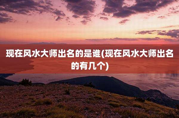 现在风水大师出名的是谁(现在风水大师出名的有几个)
