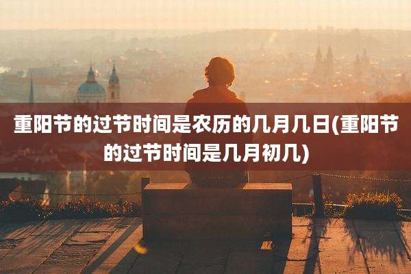 重阳节的过节时间是农历的几月几日(重阳节的过节时间是几月初几)
