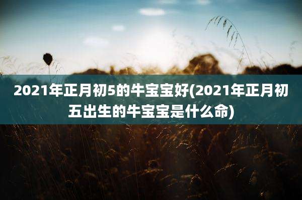 2021年正月初5的牛宝宝好(2021年正月初五出生的牛宝宝是什么命)