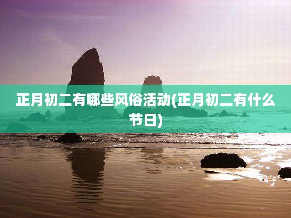 正月初二有哪些风俗活动(正月初二有什么节日)
