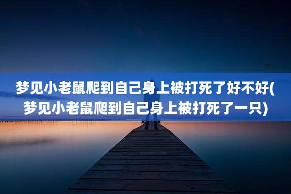 梦见小老鼠爬到自己身上被打死了好不好(梦见小老鼠爬到自己身上被打死了一只)