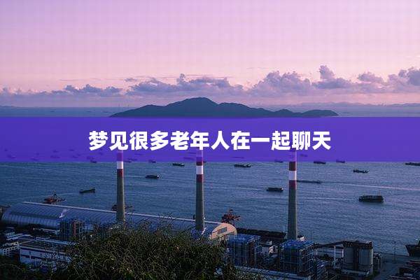 梦见很多老年人在一起聊天