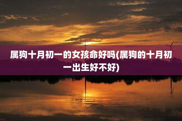 属狗十月初一的女孩命好吗(属狗的十月初一出生好不好)