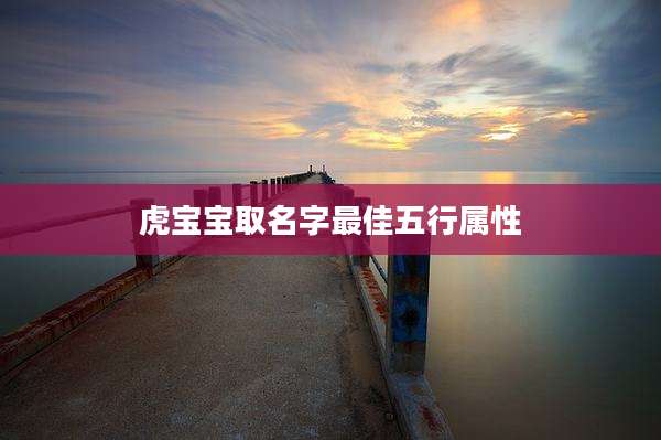 虎宝宝取名字最佳五行属性