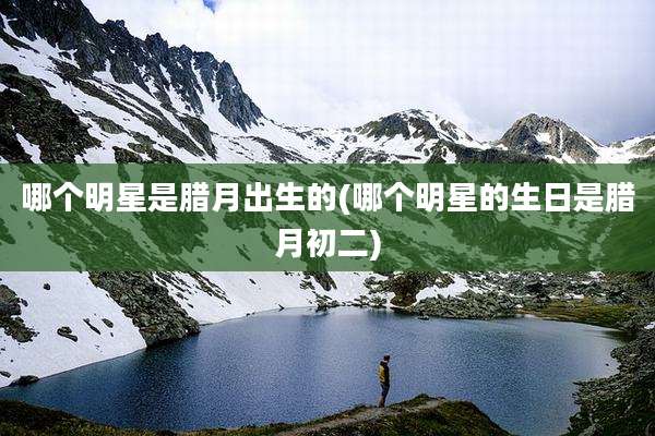 哪个明星是腊月出生的(哪个明星的生日是腊月初二)