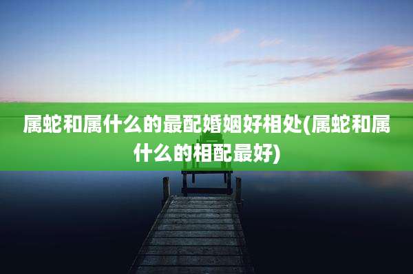 属蛇和属什么的最配婚姻好相处(属蛇和属什么的相配最好)
