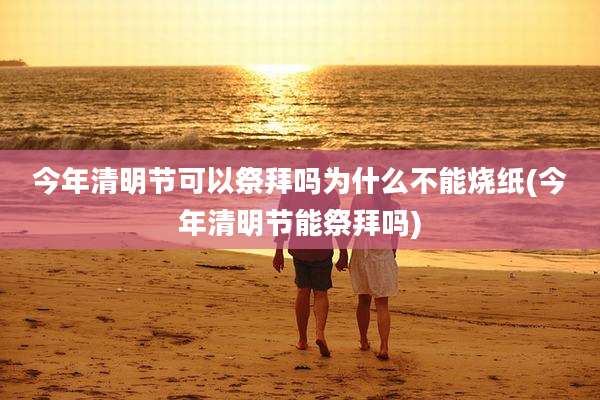 今年清明节可以祭拜吗为什么不能烧纸(今年清明节能祭拜吗)
