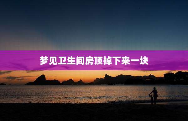 梦见卫生间房顶掉下来一块
