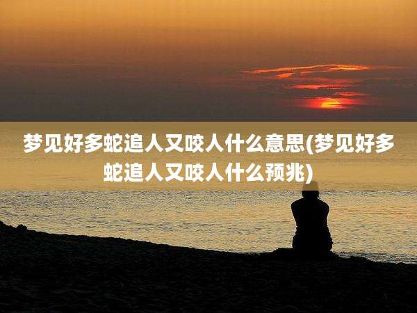 梦见好多蛇追人又咬人什么意思(梦见好多蛇追人又咬人什么预兆)