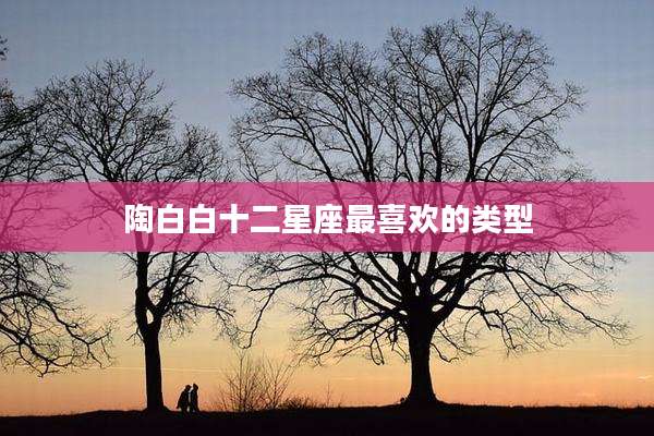 陶白白十二星座最喜欢的类型