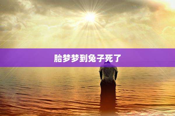 胎梦梦到兔子死了