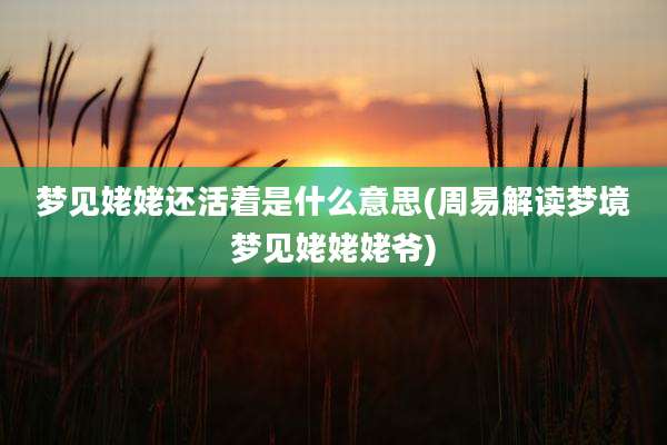 梦见姥姥还活着是什么意思(周易解读梦境梦见姥姥姥爷)