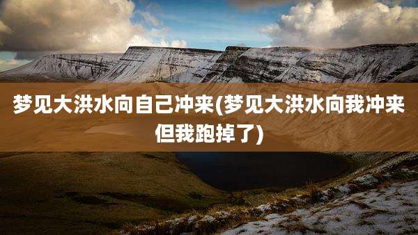 梦见大洪水向自己冲来(梦见大洪水向我冲来但我跑掉了)