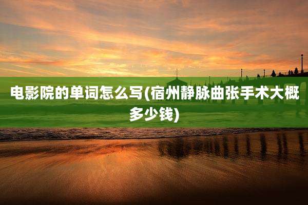 电影院的单词怎么写(宿州静脉曲张手术大概多少钱)