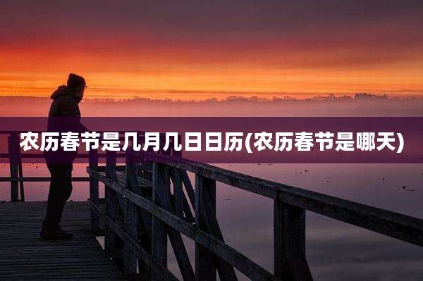 农历春节是几月几日日历(农历春节是哪天)