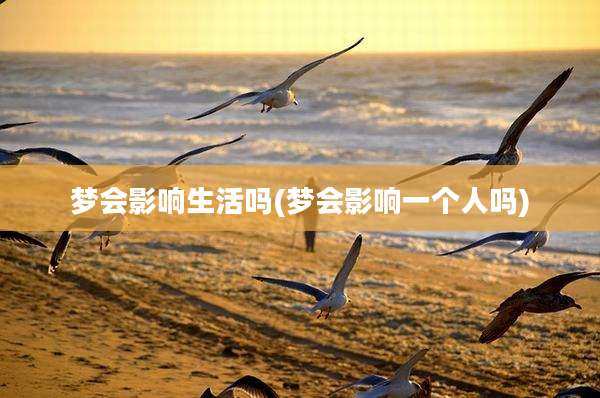 梦会影响生活吗(梦会影响一个人吗)